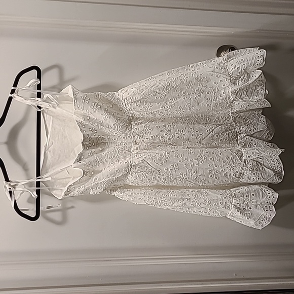 *2/$20 clearout* NWOT s.4 Shein white eyelet sundress - Picture 2 of 4
